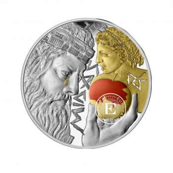 10 Eur (22.20 g) sidabrinė PROOF moneta Sower 2023: Karalius Midas, Prancūzija 2023 (su sertifikatu)
