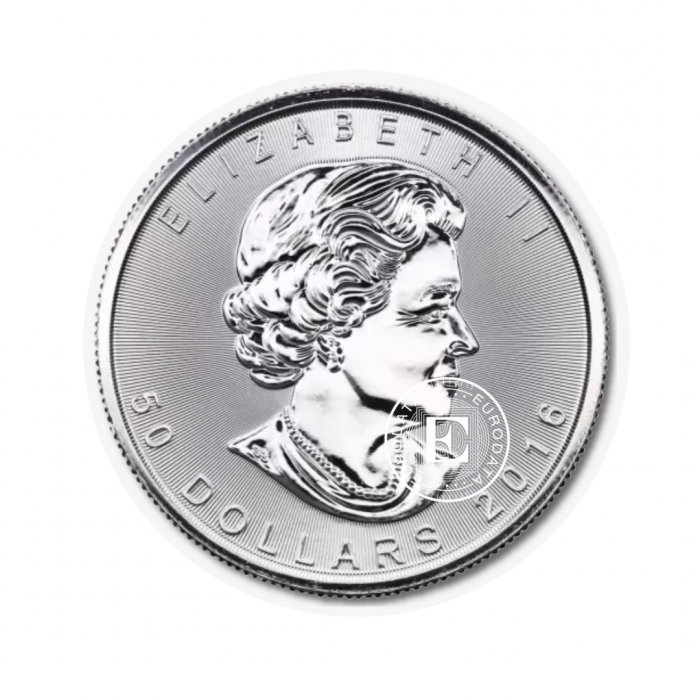 1 oz (31.10 g) platininė moneta Klevo lapas, Kanada (mix metai)