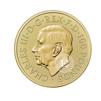 1 oz (31.10 g) auksinė moneta Mitai ir Legendos - Morgan Le Fay, Didžioji Britanija 2024