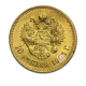 10 rublių  (7.74 g) auksinė moneta Caro imperija - Nikolajus II, Rusija (atsitiktiniai metai)