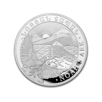 5 oz (155.50 g)  sidabrinė moneta Nojaus Arka, Armėnija 2023