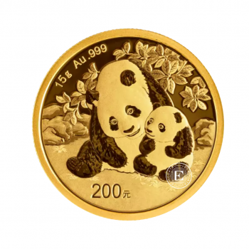 15 g gold coin Panda, China 2024