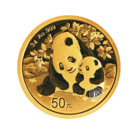 3 g goldmünze Panda, China 2024