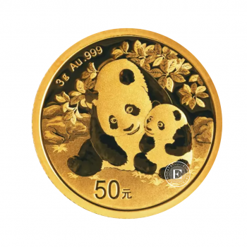 3 g gold coin Panda, China 2024