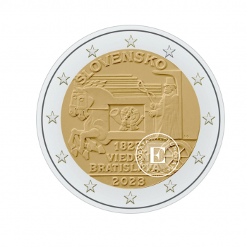 2 Eur coin Express mail on horseback, Slovakia 2023