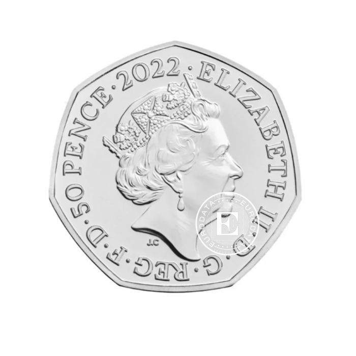  0.50 svarų moneta kortelėje 50 metų Pride, Didžioji Britanija 2022