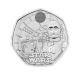 0.50 Pfund (8 g) münze auf der Karte  Star Wars - R2-D2 und C3PO, Großbritannien 2023