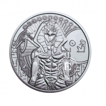 1 oz (31.10 g) sidabrinė moneta Egipto dievai - Ra, Siera Leonė 2023