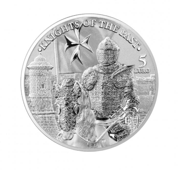 1 oz (31.10 g) srebrna moneta Knights Of The Past, Malta 2023