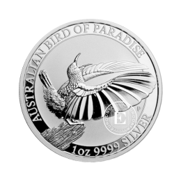 1 oz (31.10 g) sidabrinė moneta Rojaus paukščiai - Viktorijos Rojaus Paukštis, Australija 2018