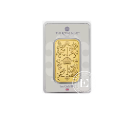 1 oz (31.10 g)  gold bar Coronation celebration, The Royal Mint 999.9