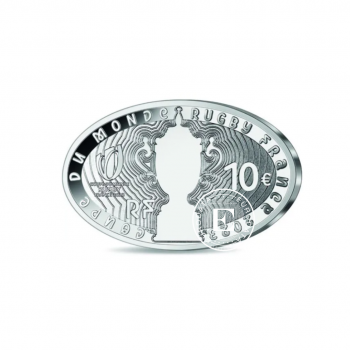 10 Eur (14.70 g) sidabrinė PROOF moneta Regbio 200-metis, Prancūzija 2023 (su sertifikatu)