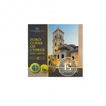3.88 Eur apyvartinių monetų rinkinys Religiniai paminklai, Kipras 2016