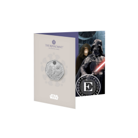 0.50 livre  (8 g) pièce sur la carte Star Wars - Darth Vader and Emperor Palpatine, Grande Bretagne 2023
