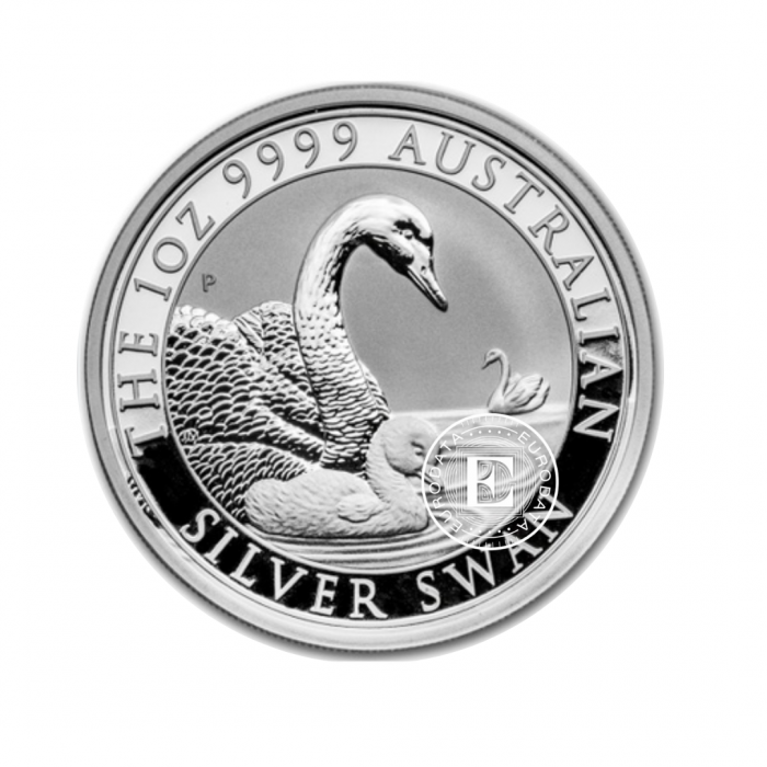 1 oz  (31.10 g) pièce d'argent Swan, Australien 2019