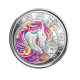 1oz (31.10 g) srebrna kolorowa moneta na karcie Unicorn, Republika Ghany 2023