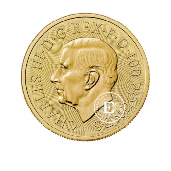 1 oz (31.10 g) auksinė moneta Tudor Beasts - Seymour Unicorn, Didžioji Britanija 2024