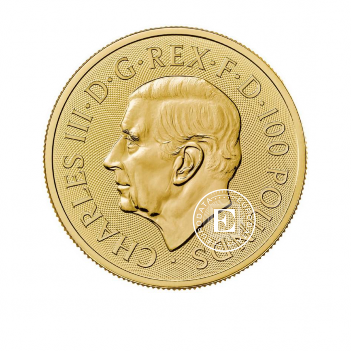 1 oz (31.10 g) gold coin The Royal Tudor Beasts - Seymour Unicorn, Great Britain 2024