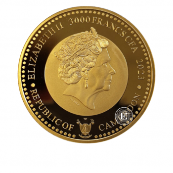 1 oz (31.10 g) złota moneta The Viking Age - Justice, Kamerun 2023
