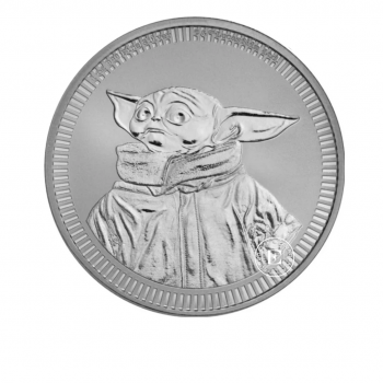 1 oz (31.10 g) pièce d'argent Star Wars - Grogu - Baby Yoda, Niue 2023