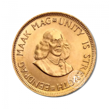 2 Rand Sud-Africaine (7.322 g) Pièce d'or, Afrique du Sud 1961-1983