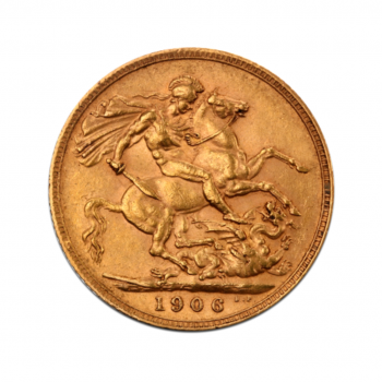 7.98 g soverenas King Edward VII, Didžioji Britanija 1902-1910