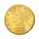 10 dolerių (15.05 g) auksinė moneta Eagle - Liberty Head, JAV 1838-1907