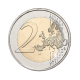2 Eur Münze auf Karte Rat der EU, Spanien 2023