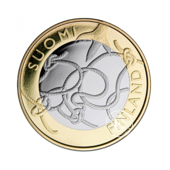 5 Eur PROOF moneta Istorinės provincijos Tavastija, Suomija 2011
