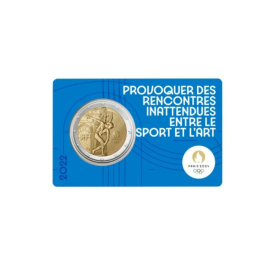 2 Eur 1/5 moneta Olimpinės žaidynės Paryžiuje 2024, Prancūzija 2022
