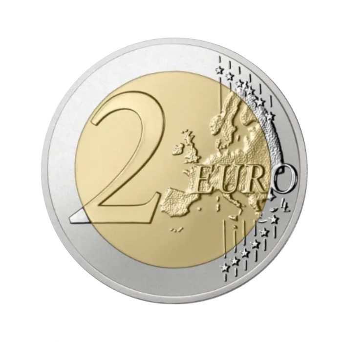 2 Eur commemorative coin Olympic Games Paris 2024 3/5, France 2022