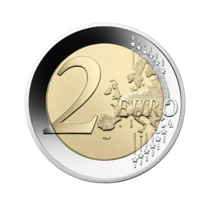 2 Eur PROOF moneta UNICEF, Prancūzija 2021