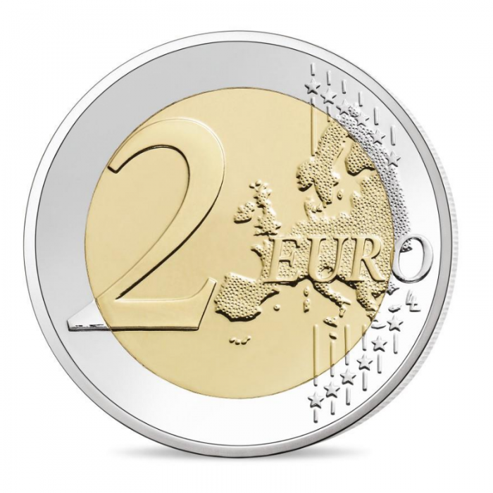 2 Eur proginė moneta kortelėje Didvyriai, Prancūzija 2020