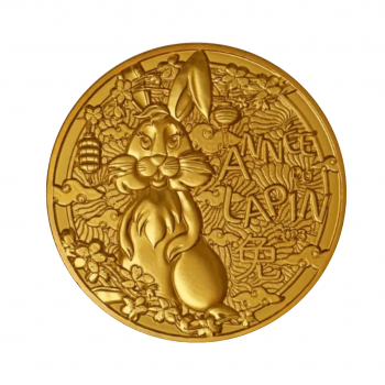 ¼ Eur moneta Triušio metai, Prancūzija 2023