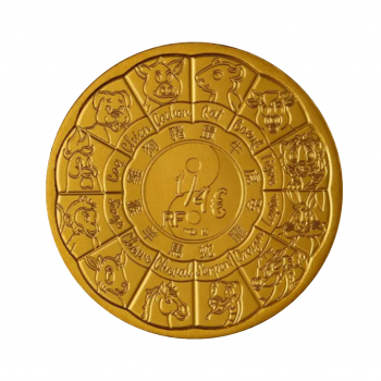 ¼ Eur moneta Triušio metai, Prancūzija 2023