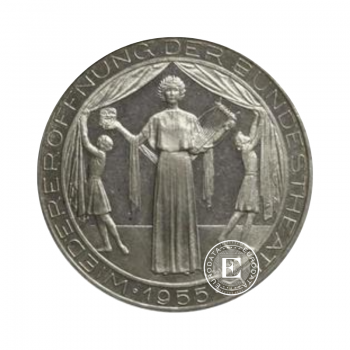 25 šilingų (13 g) sidabrinė moneta, Austrija mix metai