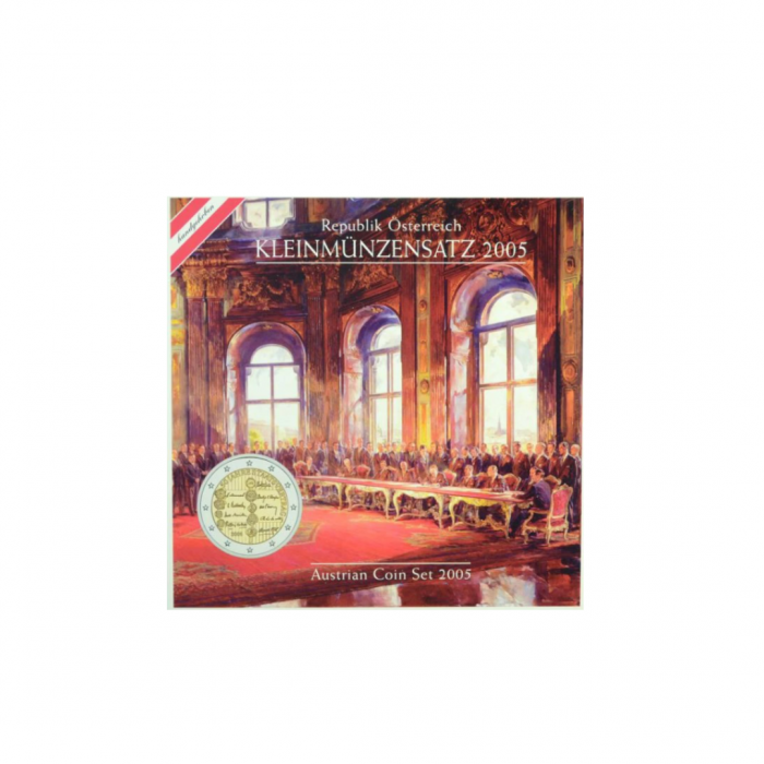 3.88 Eur apyvartinių monetų rinkinys Austrija 2005