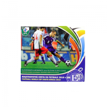 3.88 Eur jeu de pièces Coupe du monde de football en Afrique du Sud, Slovaquie 2010