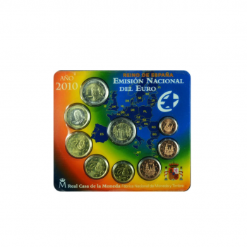 5.88 Eur apyvartinių monetų rinkinys, Ispanija 2010
