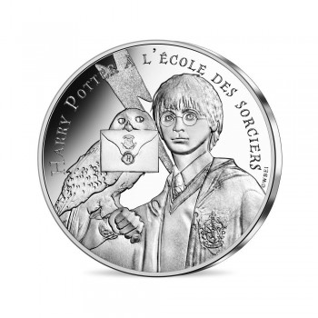 10 eurų sidabrinė* moneta iš HARRY POTTER kolekcijos 1/18, Prancūzija 2021 || Harry Potter and the Philosopher's Stone