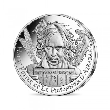 10 eurų sidabrinė* moneta iš HARRY POTTER kolekcijos 5/18, Prancūzija 2021 || Harry Potter and the prisoner of Azkaban