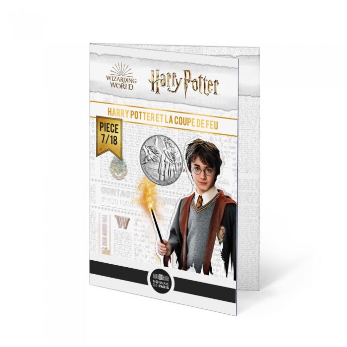 10 eurų sidabrinė* moneta iš HARRY POTTER kolekcijos 7/18, Prancūzija 2021 || Harry Potter and the Goblet of Fire