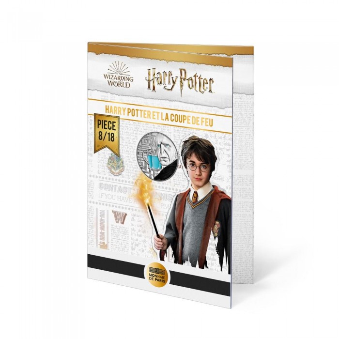 10 eurų sidabrinė* moneta iš HARRY POTTER kolekcijos 8/18, Prancūzija 2021 || Harry Potter and the Goblet of Fire