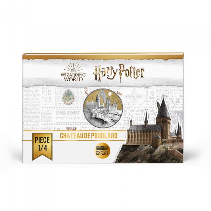 50 Eur silver coin Hogwarts 1/4, France 2021 || Harry Potter