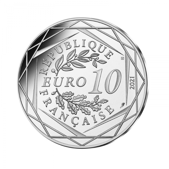 10 eurų sidabrinė* moneta iš HARRY POTTER kolekcijos 15/18, Prancūzija 2021 II Reliques de la Mort I