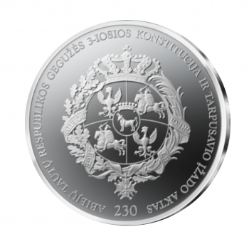 20 eurų sidabrinė moneta Abiejų Tautų Respublika, Lietuva 2021