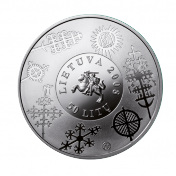 50 litų sidabrinė moneta Europos kultūros paveldas, Lietuva 2008