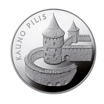 50 litų sidabrinė moneta Kauno pilis, Lietuva 2008