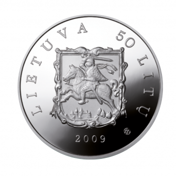 50 litų sidabrinė moneta Tytuvėnai, Lietuva 2009