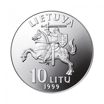 10 litų moneta Kaunas, Lietuva 1999